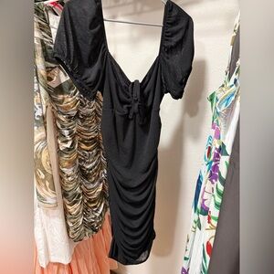 Topshop Black Backless Dress